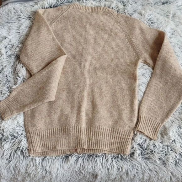 Vintage Northern Isles Neutral Cream Wool Blend‎ Button Down Cardigan - Picture 4 of 10